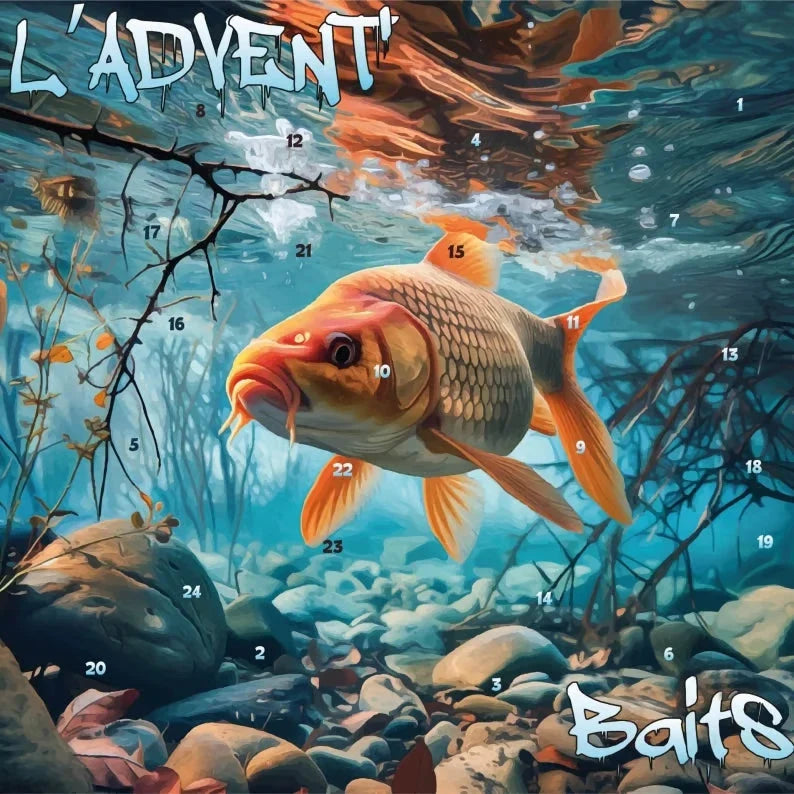 Fishing Advent Calendar 24-Piece Mixed Lure & Tackle Set