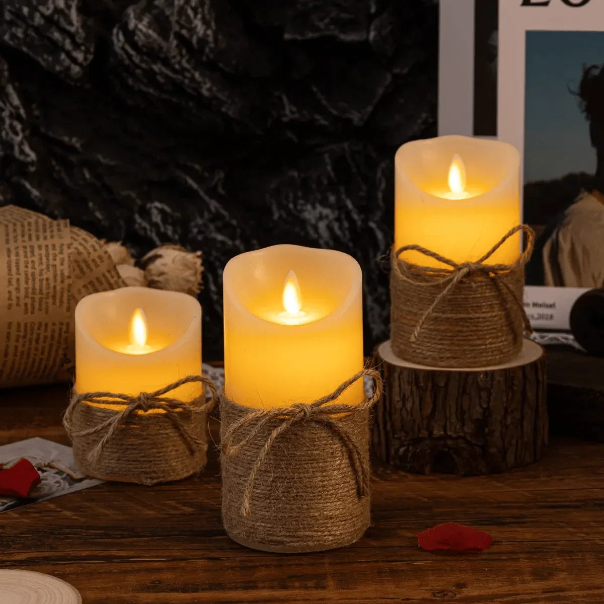 Flameless LED Candles Realistic Flickering Light