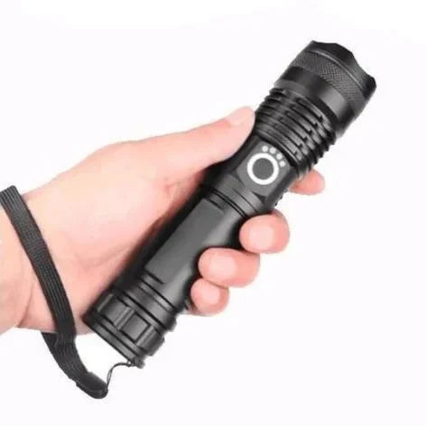 Flashlight Adjustable Zoom USB Rechargeable