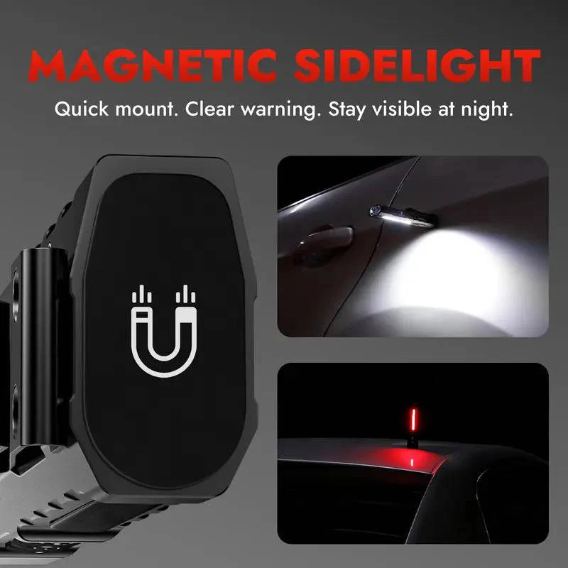 Flashlight Multi-Light UV & Red Laser USB-C Rechargeable Magnetic Tail
