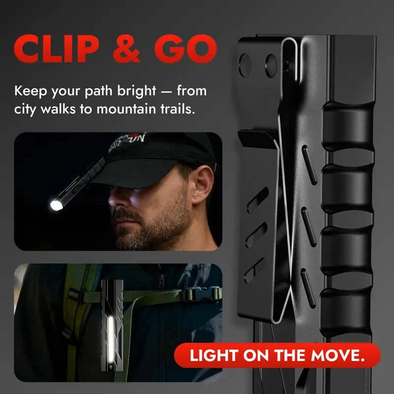 Flashlight Multi-Light UV & Red Laser USB-C Rechargeable Magnetic Tail