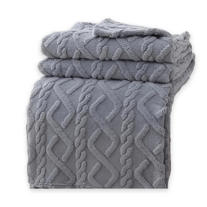Fleece Blanket Double-Layer Breathable Machine-Washable