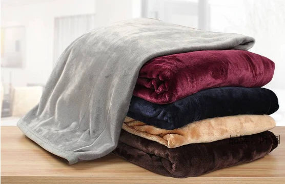 Fleece Throw Blanket Faux Fur Lightweight Machine Washable