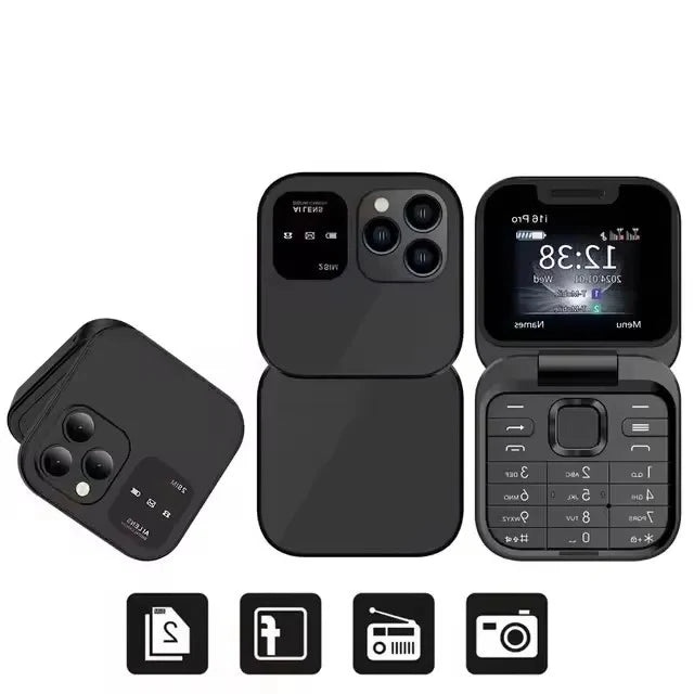 Flip Phone Large Screen Easy Keypad High-Volume Speakers