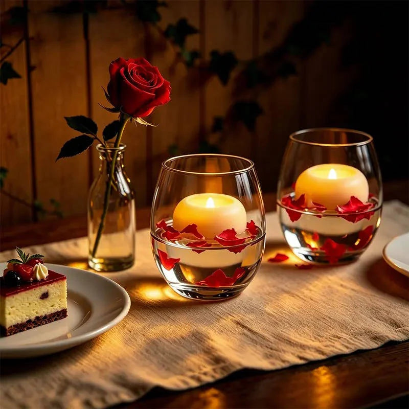 Floating LED Tea Candles Water-Activated Set of 12
