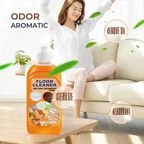 Floor Cleaner Concentrated Plant-Derived Formula Lemon Scent