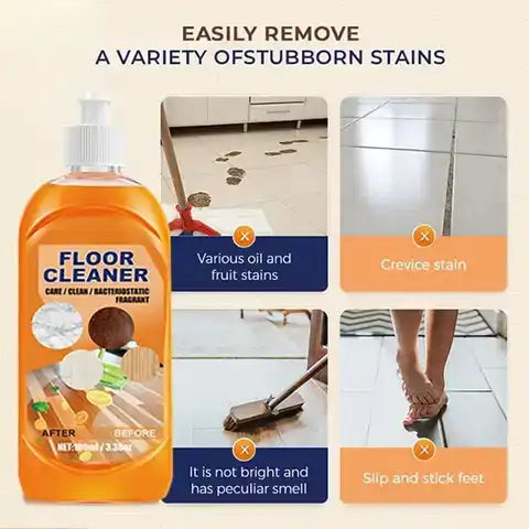 Floor Cleaner Concentrated Plant-Derived Formula Lemon Scent