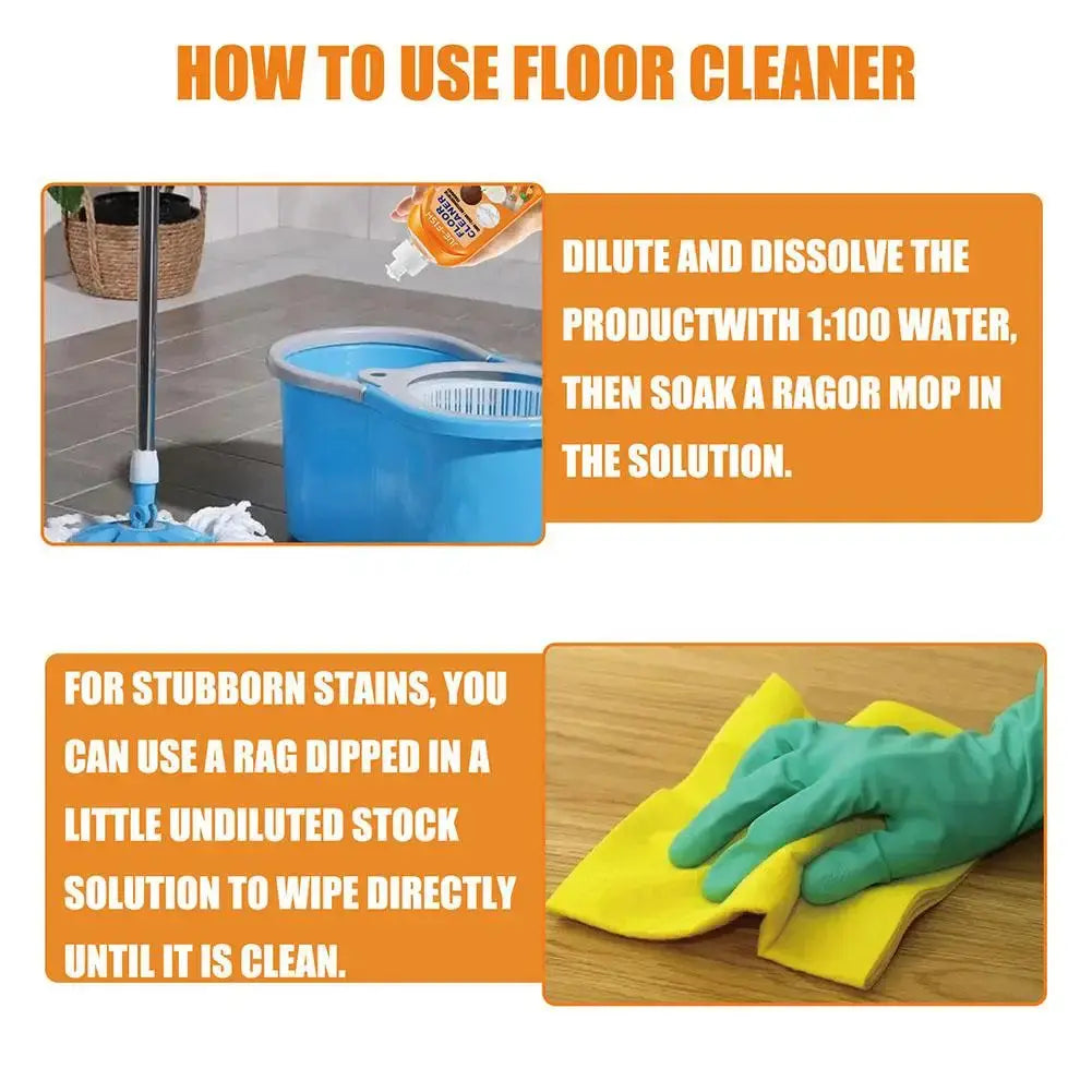 Floor Cleaner Plant-Based Deep Cleaning Lemon Scent