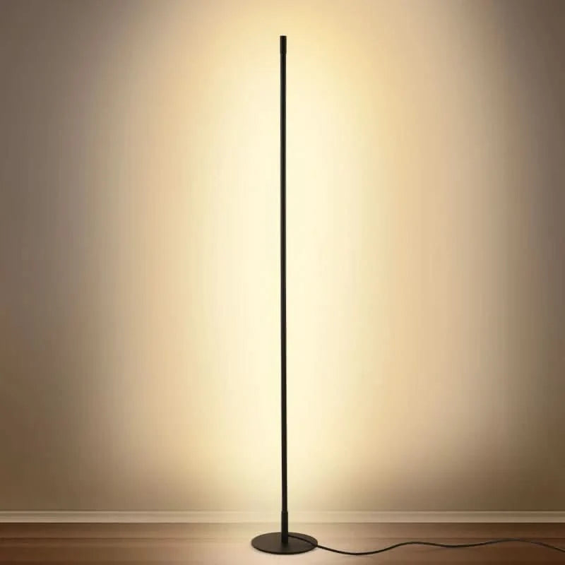 Floor Lamp Dimmable Warm White LED Slim Metal Design