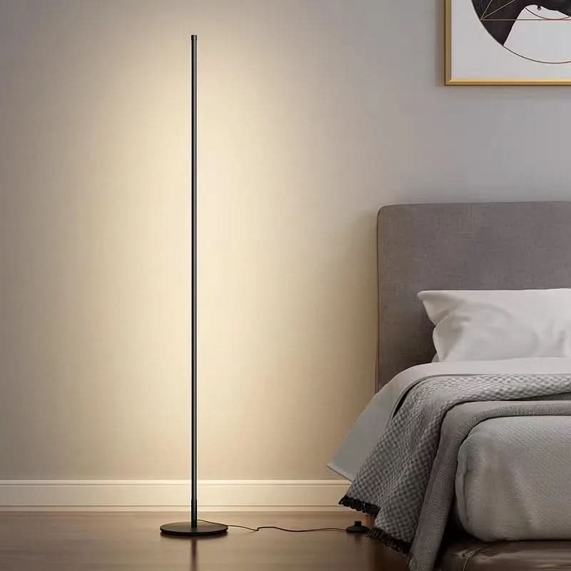 Floor Lamp Dimmable Warm White LED Slim Metal Design