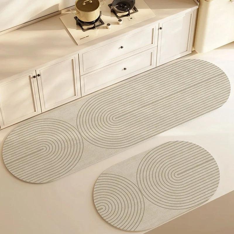 Floor Mat Diatomite Absorbent Non-Slip Machine-Washable