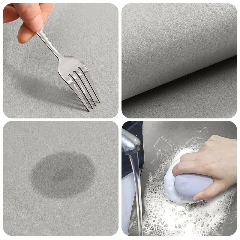 Floor Mat Diatomite Absorbent Non-Slip Machine-Washable