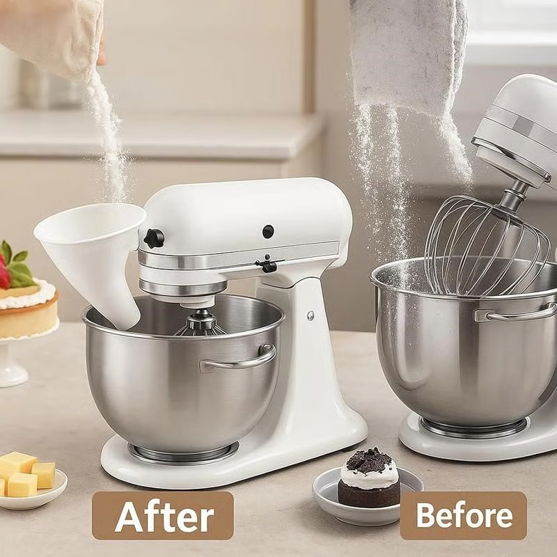 Flour Funnel Fits 5L Tilt-Head Angled Spout