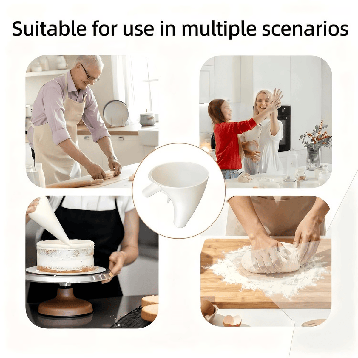 Flour Funnel Fits 5L Tilt-Head Angled Spout