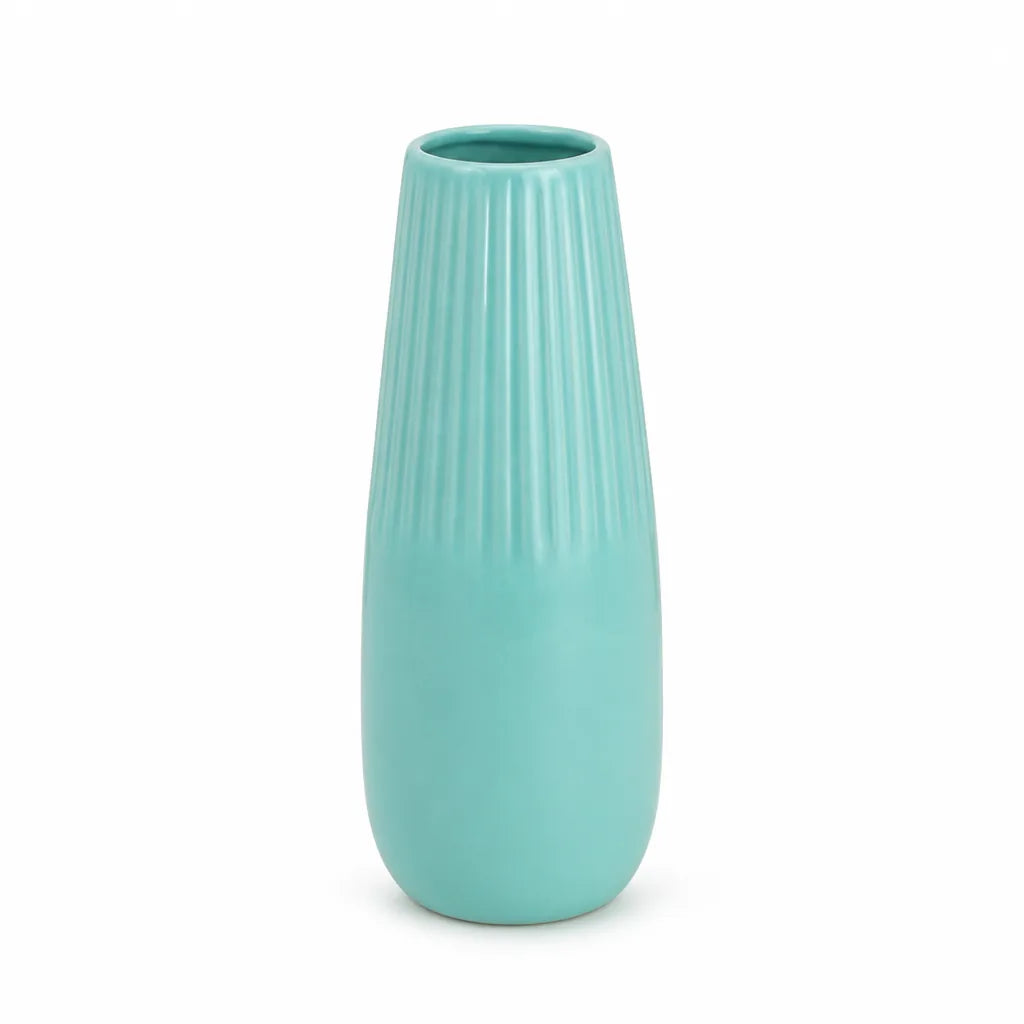 Flower Vase Tapered Ceramic 10 Inch