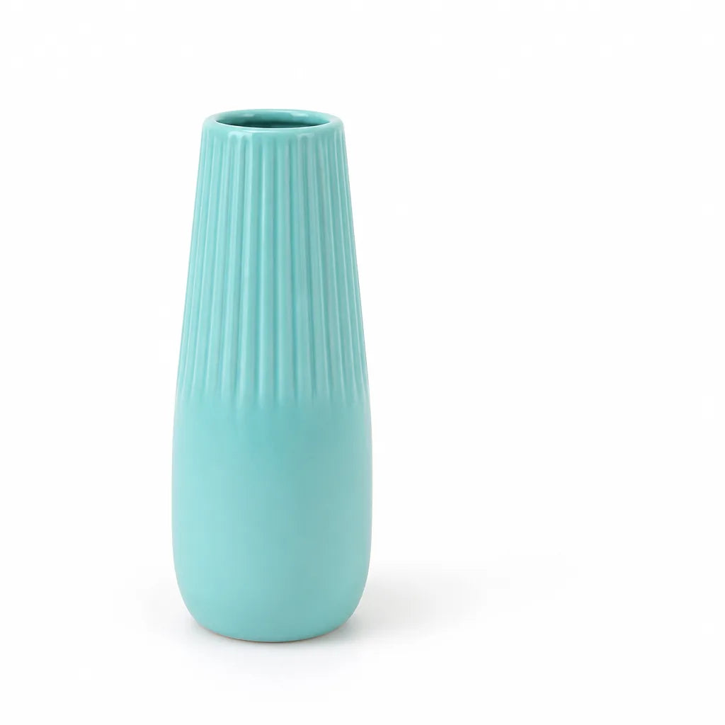 Flower Vase Tapered Ceramic 10 Inch