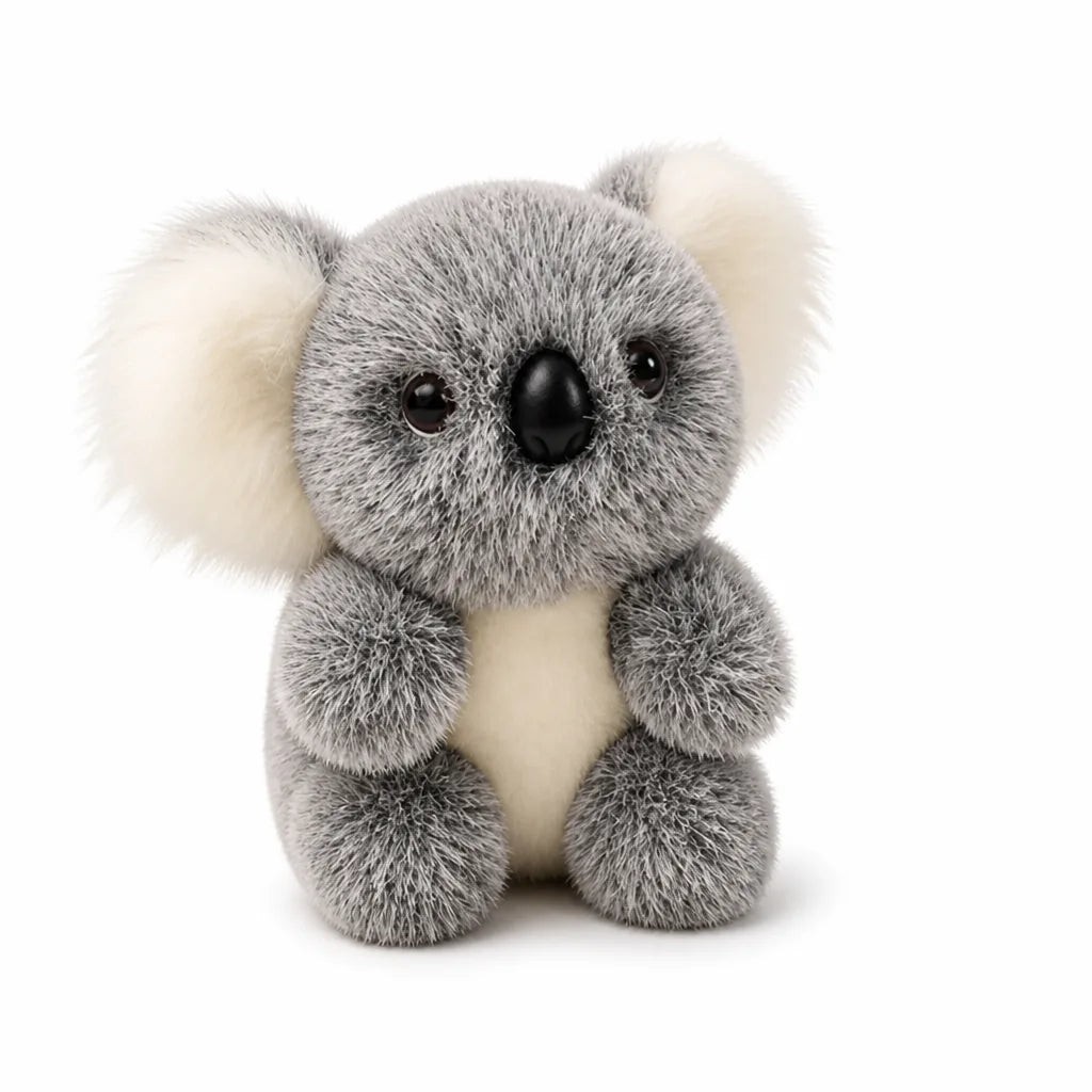Fluffy Ears Button Nose Koala Plush Toy For Kids