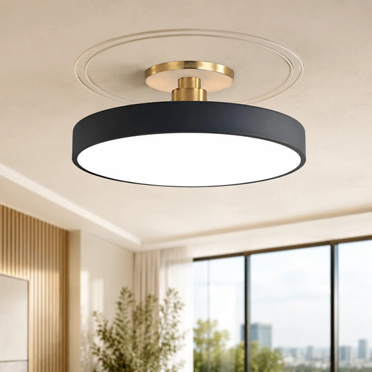 Flush Mount Ceiling Light LED Acrylic Diffuser Low-Profile