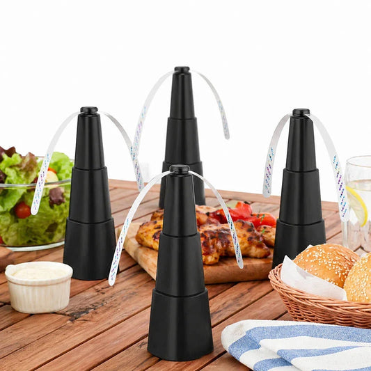 Fly Repellent Fan Holographic Blades Battery-Powered Set of 4