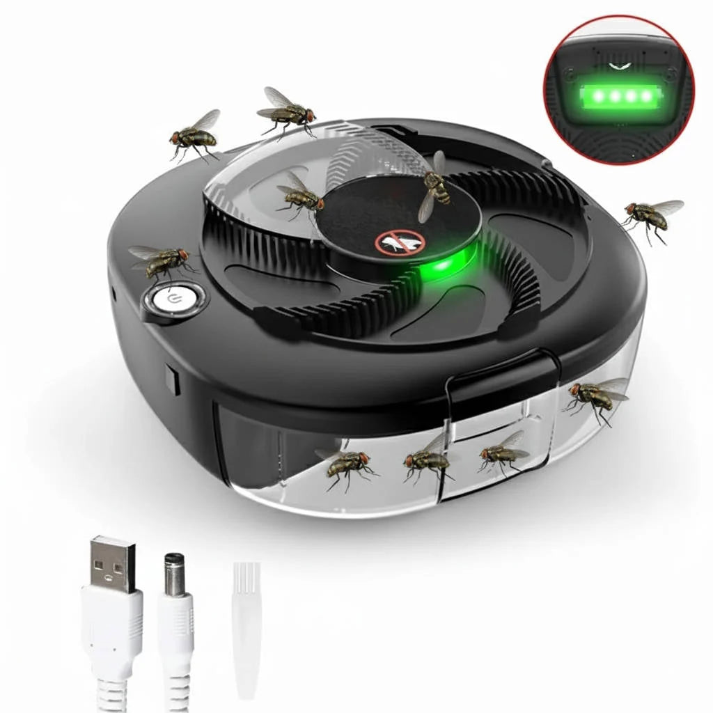 Fly Trap Rotating Arm USB Rechargeable 72-Hour Battery Life
