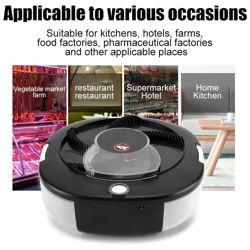 Fly Trap Rotating Arm USB Rechargeable 72-Hour Battery Life