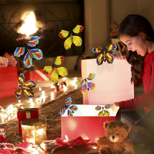 Flying Butterfly Surprise Wind-Up Reusable Set of 15