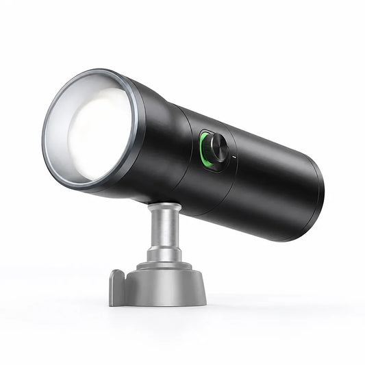 Focusable Quad-Color LED Video Light with Gobo Filters (10–60° Beam)