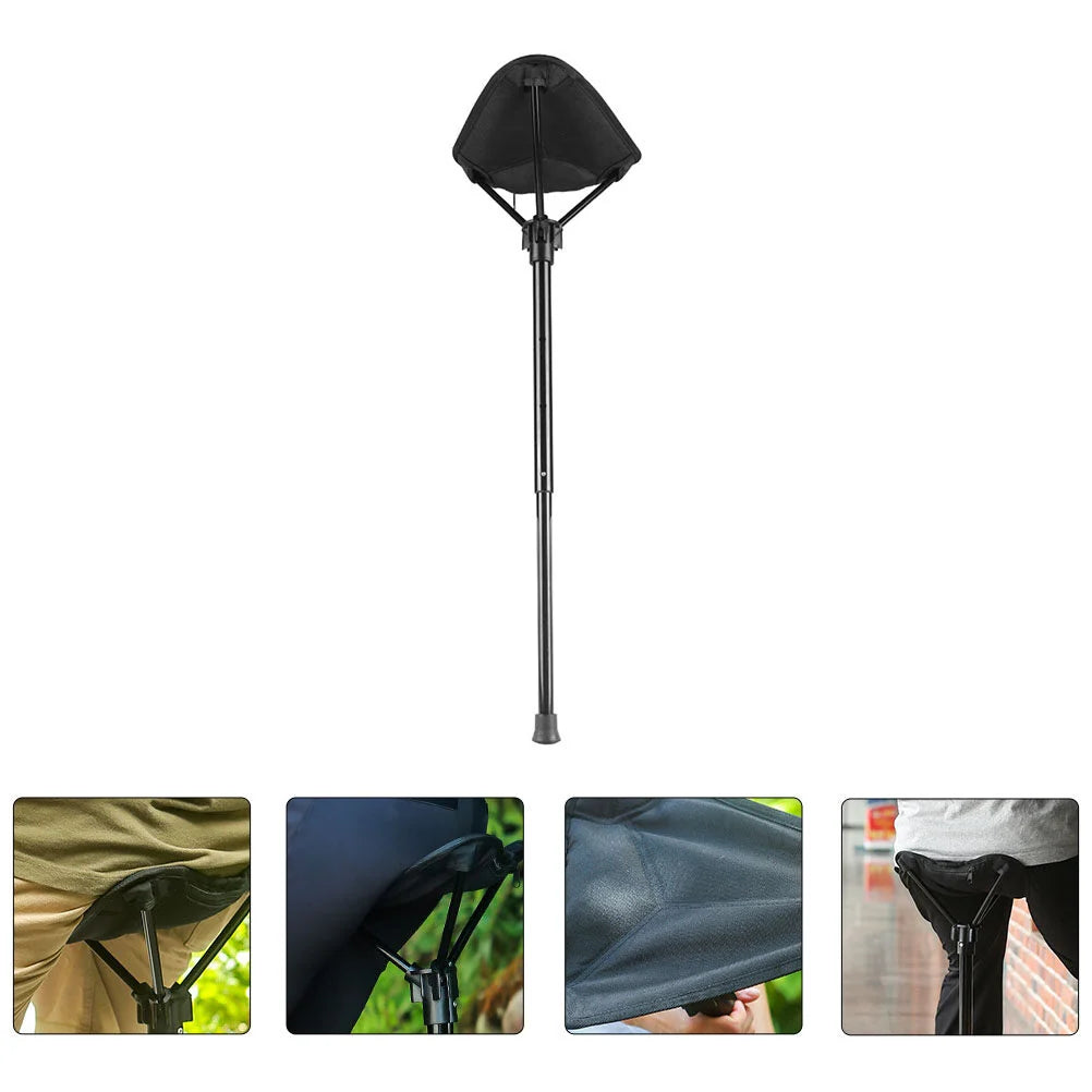Folding Travel Chair Compact Backpack-Ready Tear-Resistant Nylon Seat