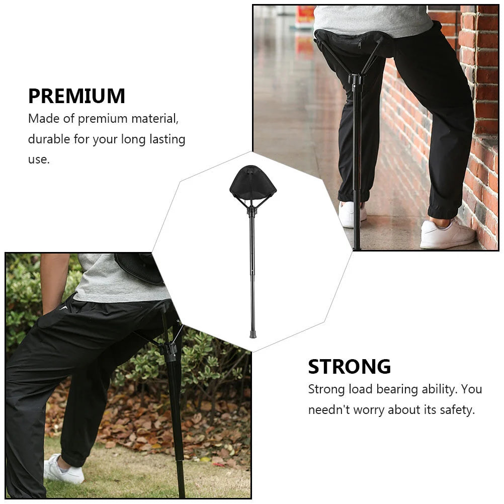 Folding Travel Chair Compact Backpack-Ready Tear-Resistant Nylon Seat
