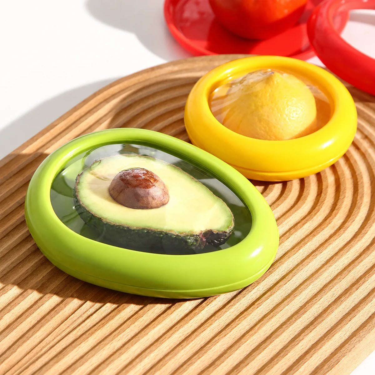 Food Covers Silicone Reusable Dishwasher-Safe Set of 4