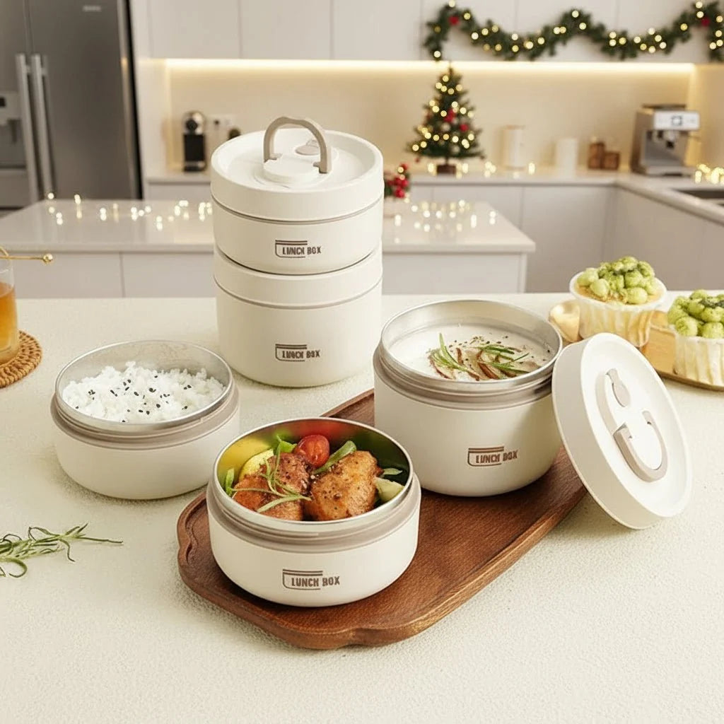 Food Jar Stainless Steel Double-Walled Leak-Proof