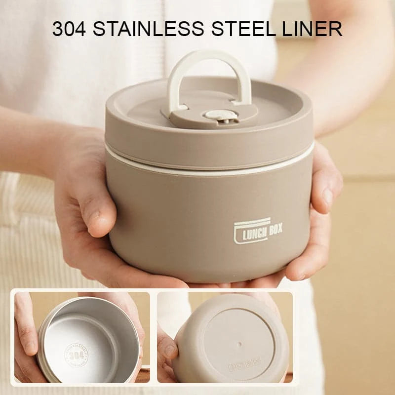 Food Jar Stainless Steel Double-Walled Leak-Proof