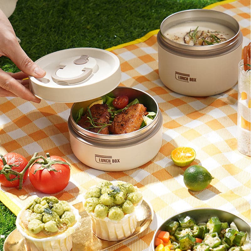 Food Jar Stainless Steel Double-Walled Leak-Proof