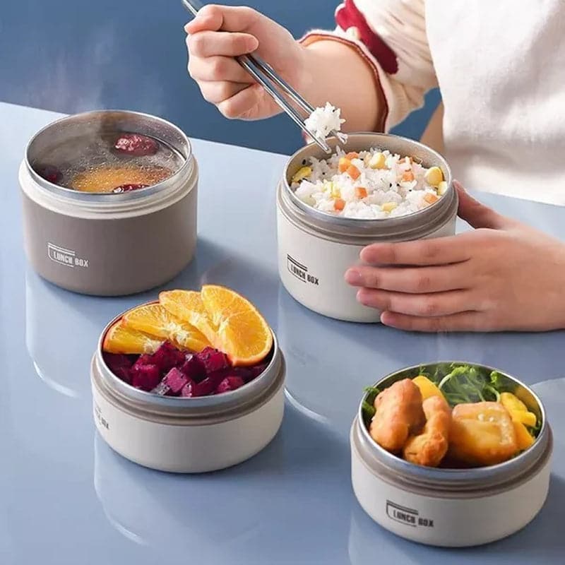Food Jar Stainless Steel Double-Walled Leak-Proof