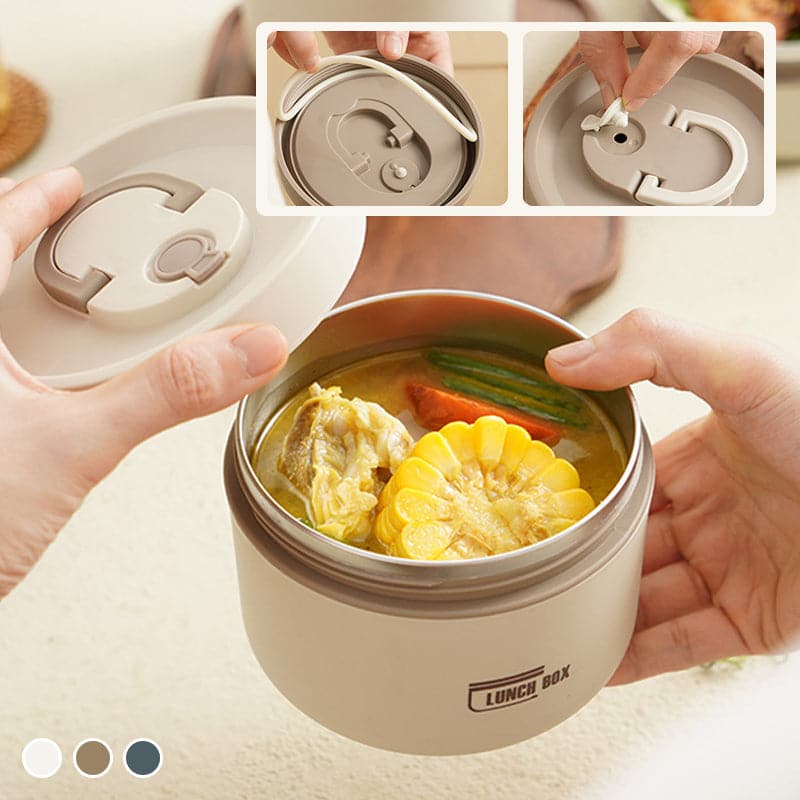 Food Jar Stainless Steel Double-Walled Leak-Proof
