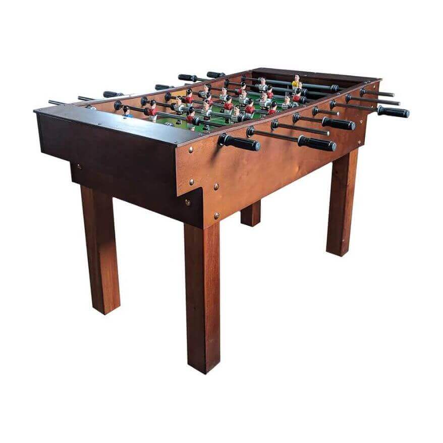 Foosball Table Handmade Portuguese Wood Acrylic Field & Aluminum Players
