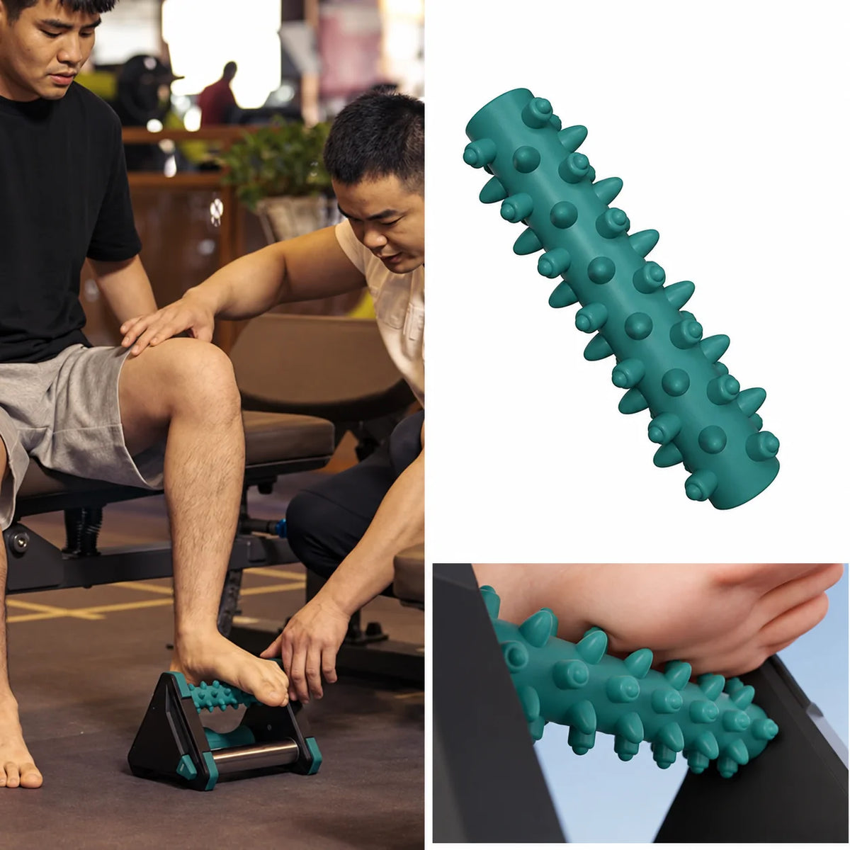 Foot Rocker Curved Base Textured Grip Arch Ridges