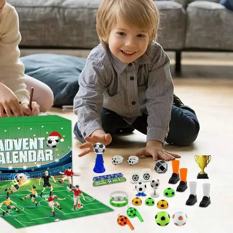 Football Advent Calendar 24-Piece Stadium Building Set