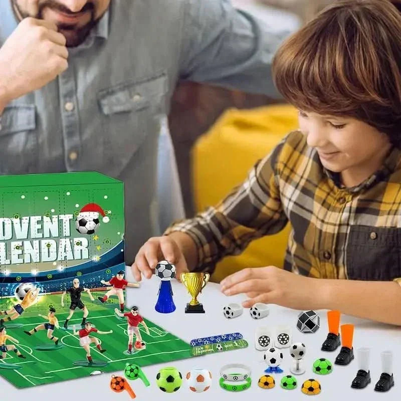 Football Advent Calendar 24-Piece Stadium Building Set
