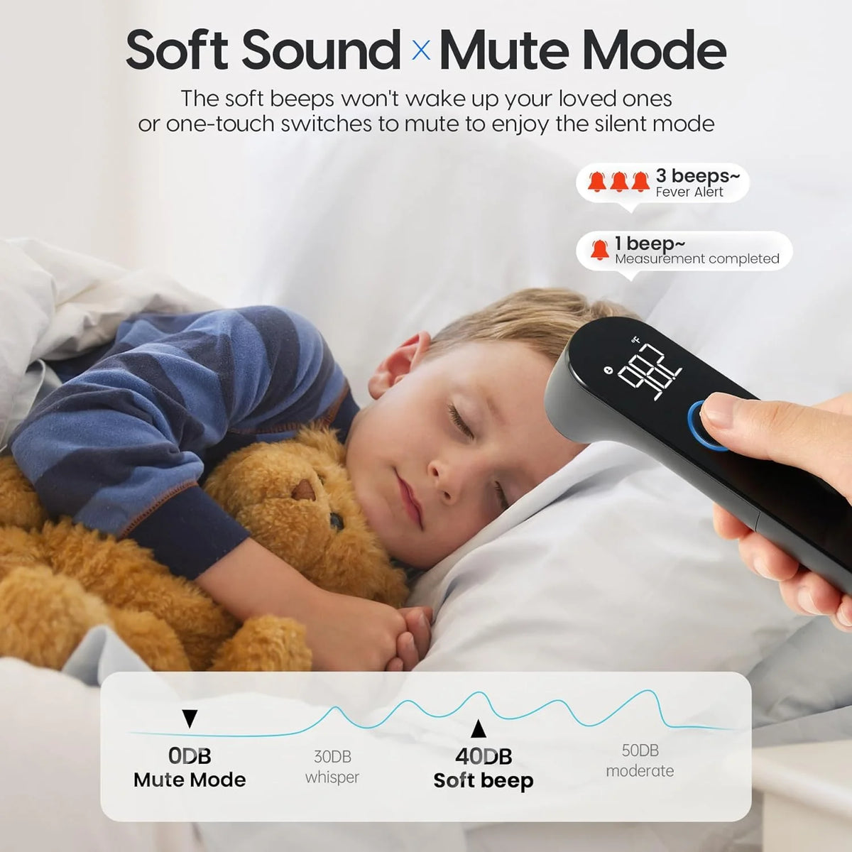 Forehead Thermometer Infrared No-Touch 1-Second Memory 35 Readings
