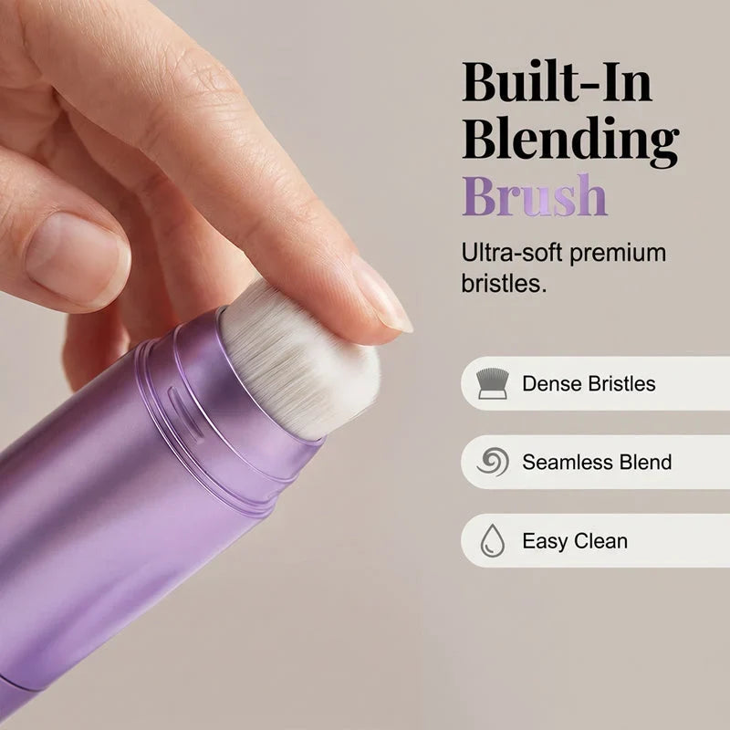 Foundation Stick Built-In Blending Brush Smudge- & Sweat-Resistant