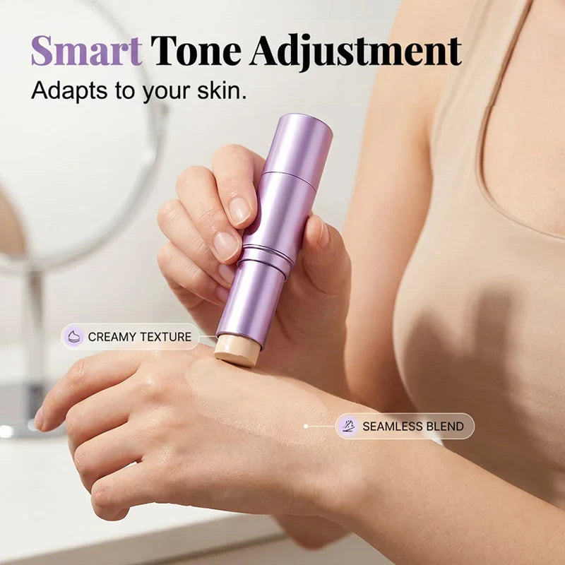 Foundation Stick Built-In Blending Brush Smudge- & Sweat-Resistant