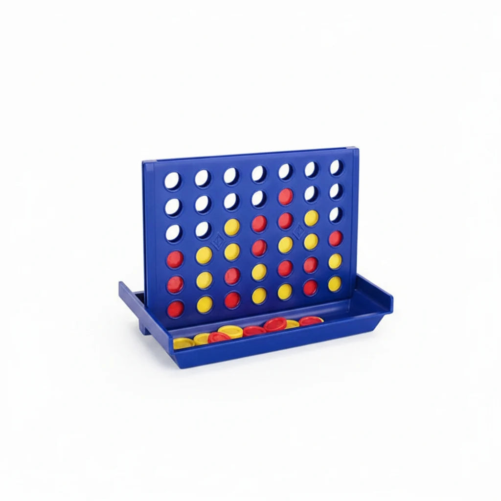 Four-in-a-Row Board Game Foldable Lightweight Portable