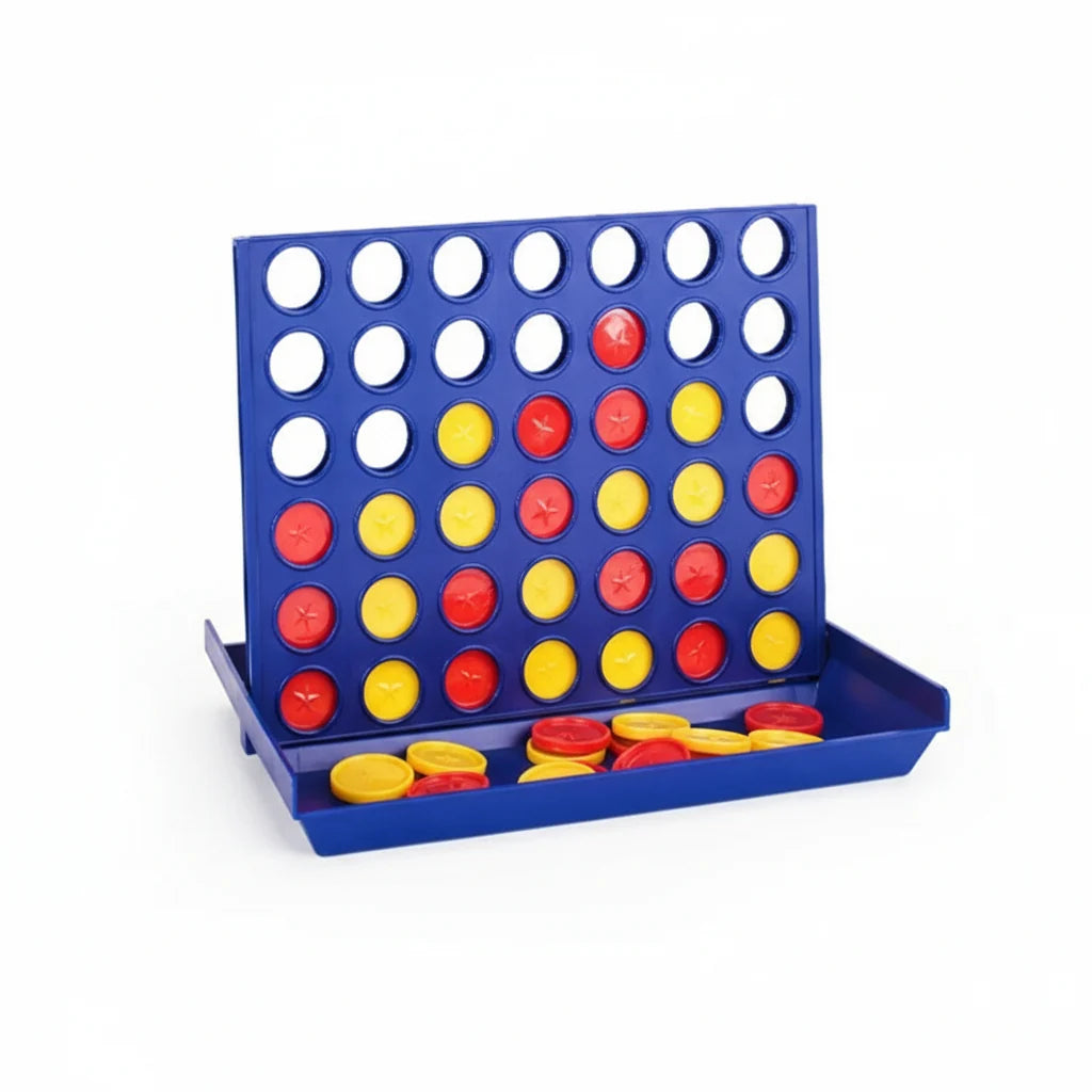 Four-in-a-Row Board Game Foldable Lightweight Portable