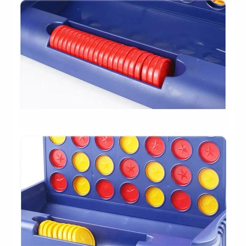 Four-in-a-Row Board Game Foldable Lightweight Portable