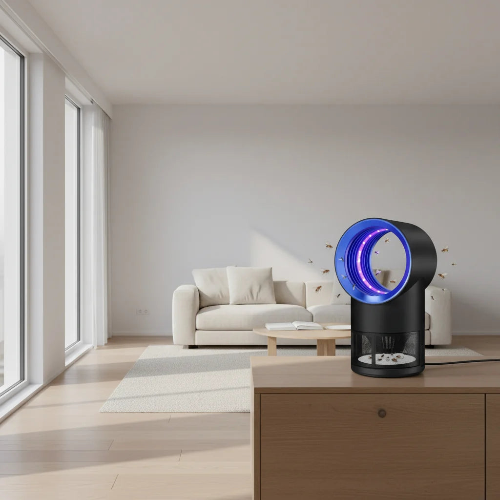 Fruit Fly Trap UV Light Suction Fan Timer