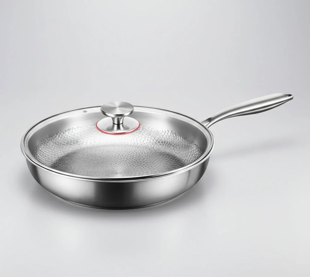 Frying Pan 100% Titanium Naturally Non-Stick Induction Compatible