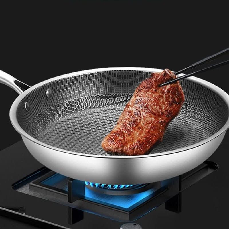 Frying Pan Stainless Steel Non-Stick Induction Compatible