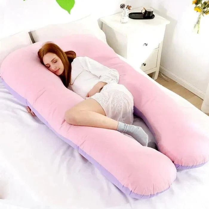 Full Body Pillow U-Shaped Adjustable Memory Foam Machine-Washable Cover