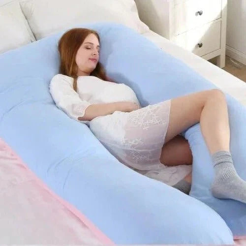Full Body Pillow U-Shaped Adjustable Memory Foam Machine-Washable Cover